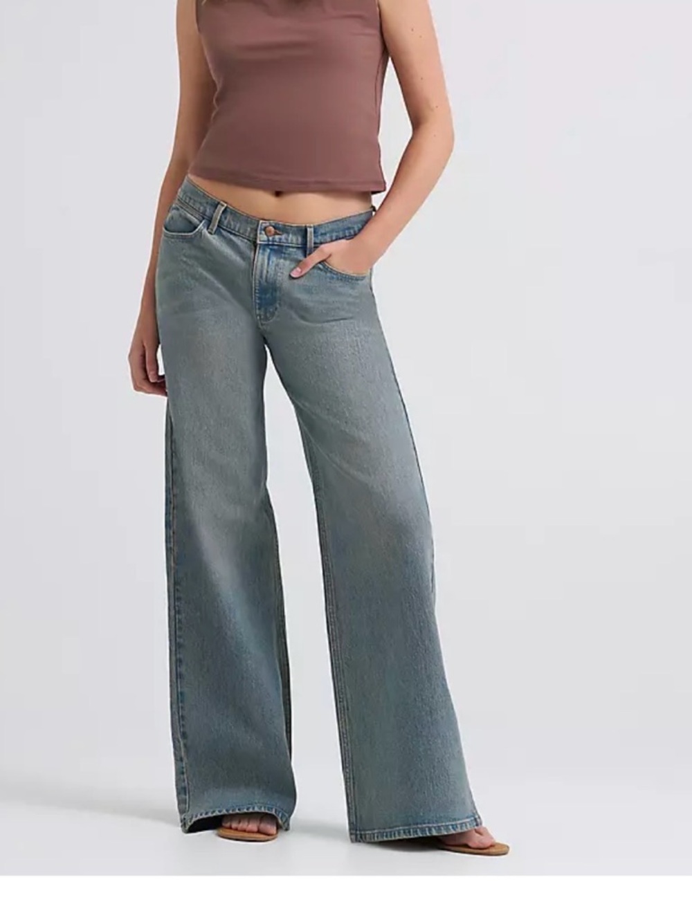 Wrangler Wide-Leg low Rise baggy Jeans